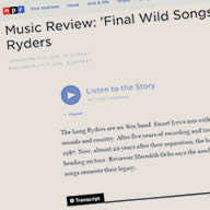  NPR Review of Final Wild Songs